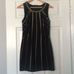-SOLD- Forever 21 Black Dress with Gold Studs